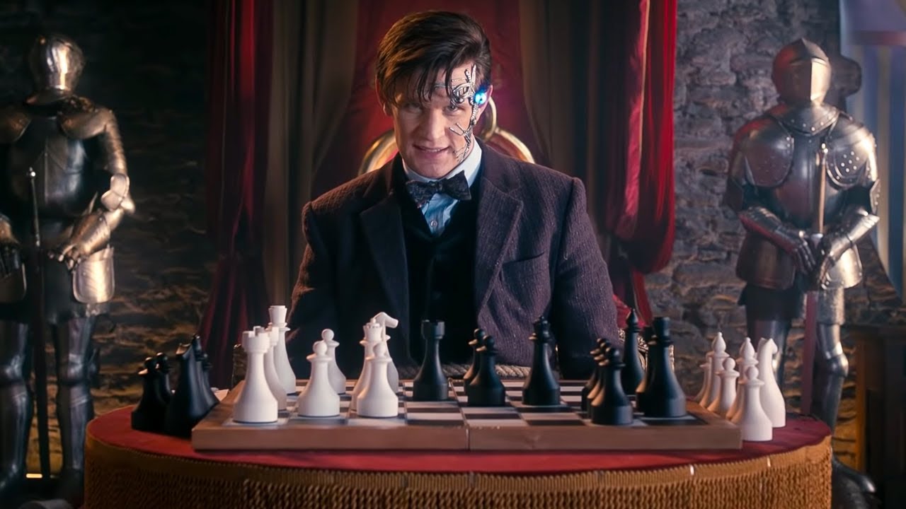 the doctor behind a chessboard